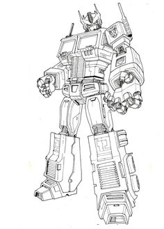Top 7 Giant Robot Coloring Pages