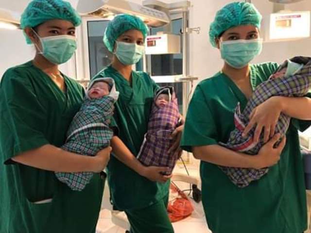 Bidan Honorer Puskesmas Nainggolan Lahirkan 3 Bayi Kembar