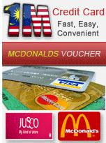 Free Vouchers McDonald or Jusco from 1M Card!