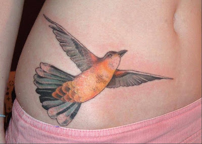 Flying Bird Tattoo Design