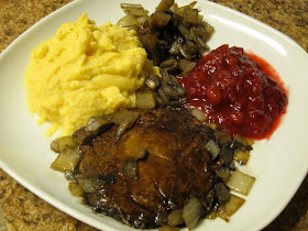 Sauteed Portobello with Rutabaga Mash