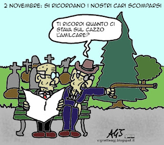 2 novembre, umorismo, vignetta