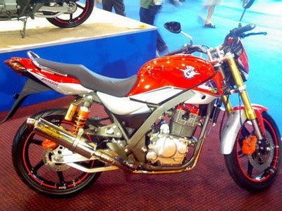 modifikasi motor honda tiger, honda tiger merah, honda tiger sport, motor honda