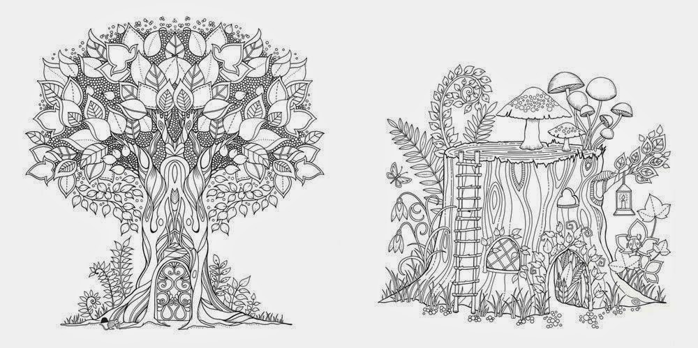 Livro Floresta Encantada Desenhos para colorir e imprimir Pinterest
