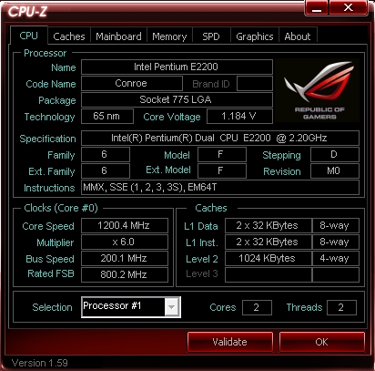 CPU-Z v1.59 ROG versión [x32&x64][Información del hardware de tu PC a un solo clic][FreakShare]