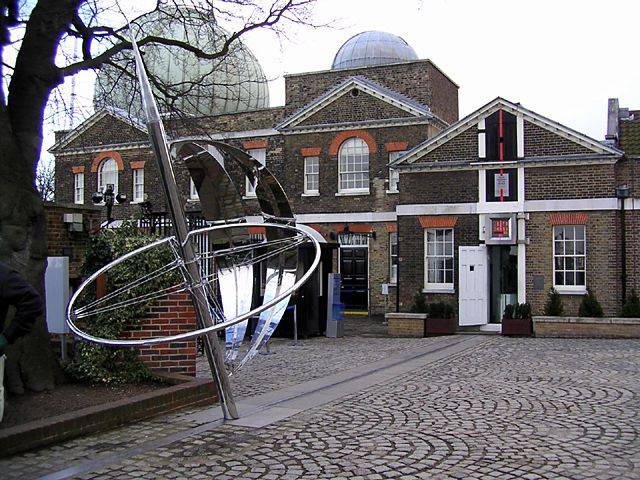 Zero meridian line at the Greenwich Observatory