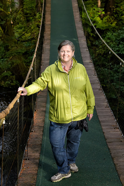 Peg on a Suspension Bridge at the Bear Country & Wildlife Expedition