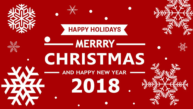 Merry Christmas and Happy New Year 2018