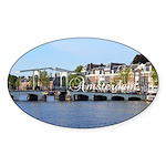 Magere Brug (Skinny Bridge), seen in a number of films, is in city centre of Amsterdam over river Amstel. Locals regard this bridge as the most romantic of all in Amsterdam. Store: cafepress.com/AM_NL
