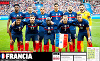 SELECCIÓN DE FRANCIA. Temporada 2022-23. Tchouaméni, Lucas Hernández, Koundé, Varane, Benzema, Lloris. Coman, Theo Hernández, Kanté, Griezmann y Mbappé. SELECCIÓN DE FRANCIA 1 SELECCIÓN DE DINAMARCA 2 Viernes 03/06/2022, 20:45 horas. Liga de Naciones de la UEFA, fase de grupos, Categoría A, Grupo 1. Saint-Denis, París, Francia, Stade de France: 75.000 espectadores. GOLES: 1-0: 51’, Karim Benzema. 1-1: 68’, Andreas Cornelius. 1-2: 88’, Andreas Cornelius.