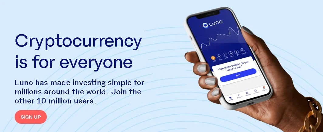 This image show how luno has made investing in crypto simple for millions around the world