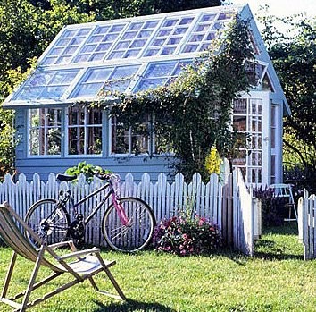 simple greenhouse made from old windows i love the red baby greenhouse ...