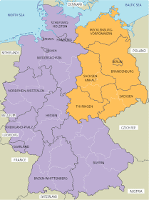 maps of dallas: East Germany Map