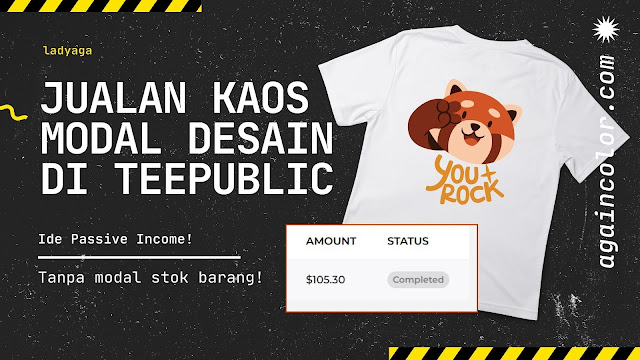 Cara Jualan Kaos Online Modal Desain saja di Teepublic