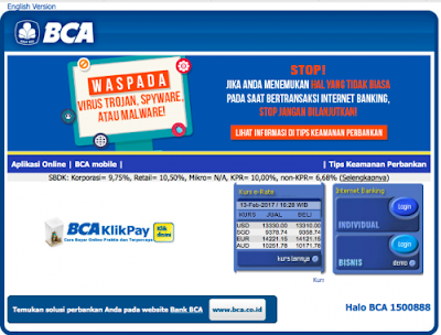 Bayar Listrik Lewat Internet Banking BCA (KlikBCA)