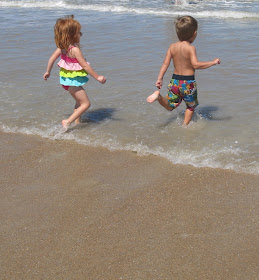 children in ocean