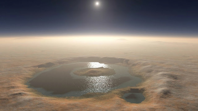 Gale Crater Lake on Mars, 3 billion years ago