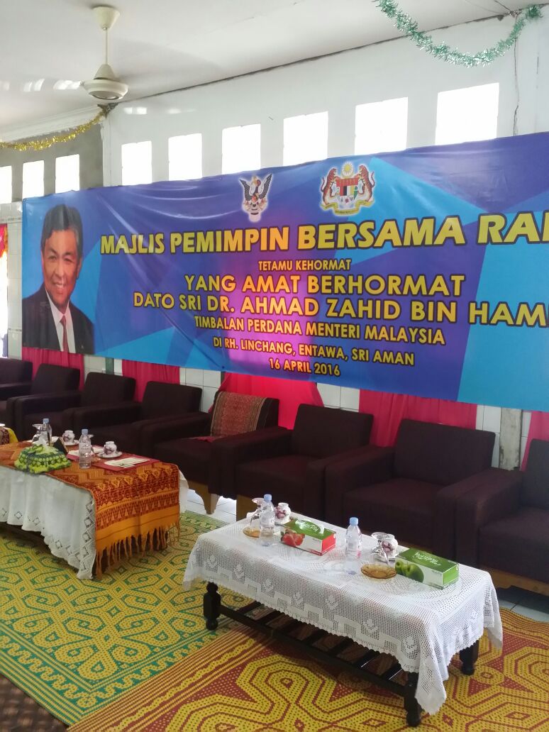 Majlis Pemimpin Bersama Rakyat di Rumah Unchang ,Entawa 