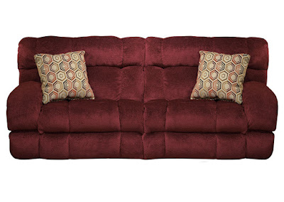 burgundy Catnapper reclining sofa