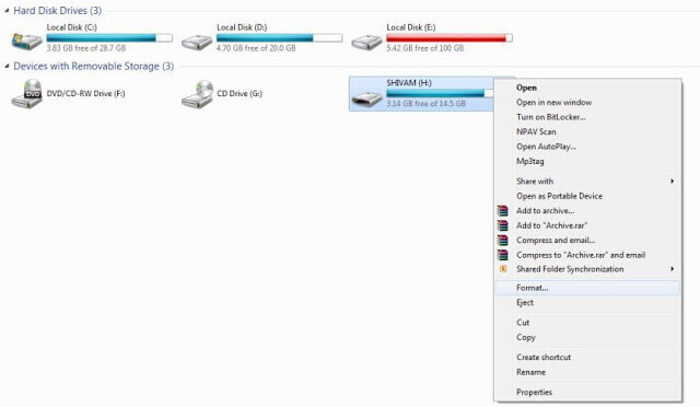 How to format USB Flash Drive (1)