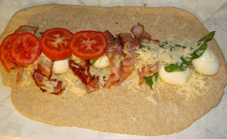 Stuffed bread before cooking