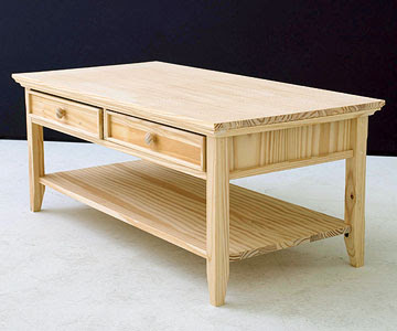 wood coffee table