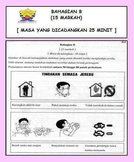 Contoh Jawapan Menulis Ulasan UPSR Bahagia B (Penulisan 