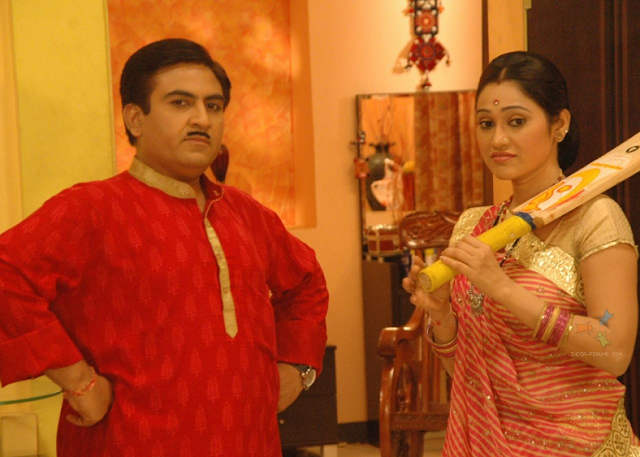 Dilip Joshi And Disha Vakani Indian Drama Couples Wallpapers Download