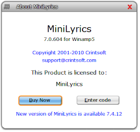 MiniLyrics Terbaru 2013 Dengan Serial Number