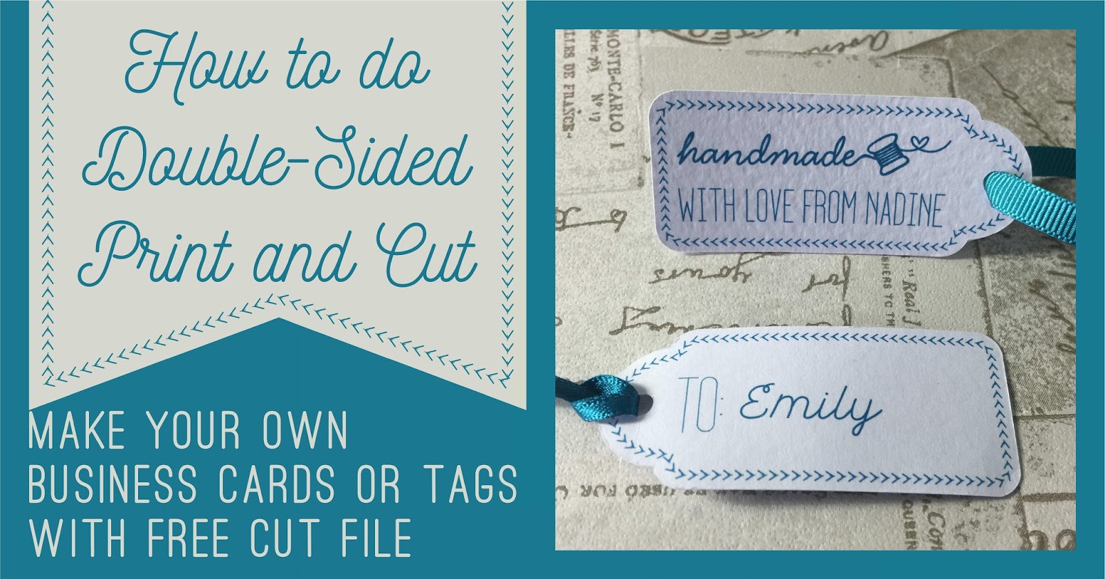 Double sided print and cut tutorial by Nadine Muir for Silhouette UK Blog