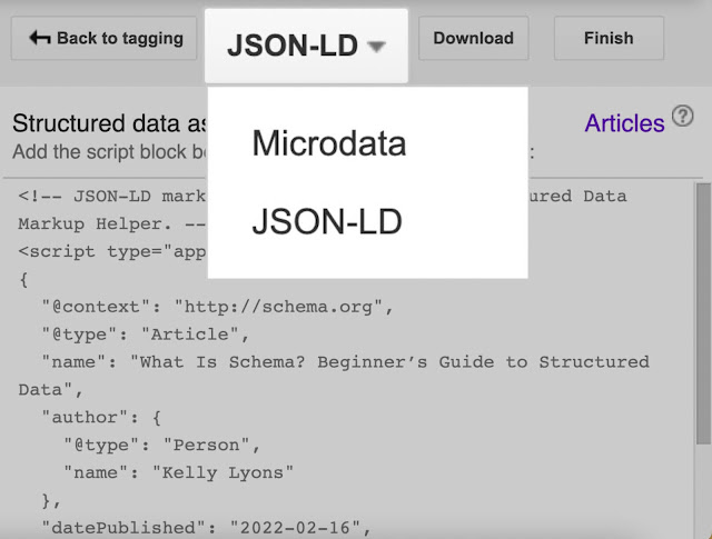 json or microdata