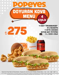 Popeyes Kampanya ve Fırsatlar 2023 Paket Servis Kampanyaları