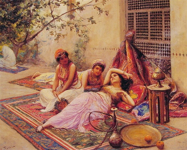 French Orientalist Painter- "Nasreddine Dinet" (1861-1929)