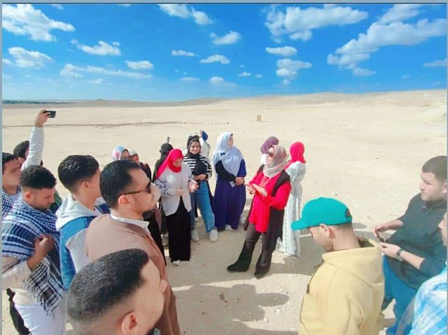 أولى زيارات كلية خدمة اجتماعية - لمبادرة كنوز آثار الفيوم للمناطق الأثرية - الناشر المصري