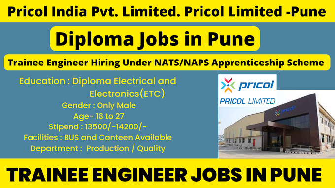 Pricol Limited -Pune Hiring Diploma Trainee Engineer || Apply Here