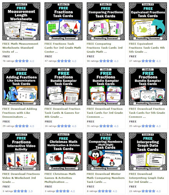  free fraction activities 3rd 4th 5th grade common core math