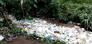 Chimaltenango, Guatemala, river of trash