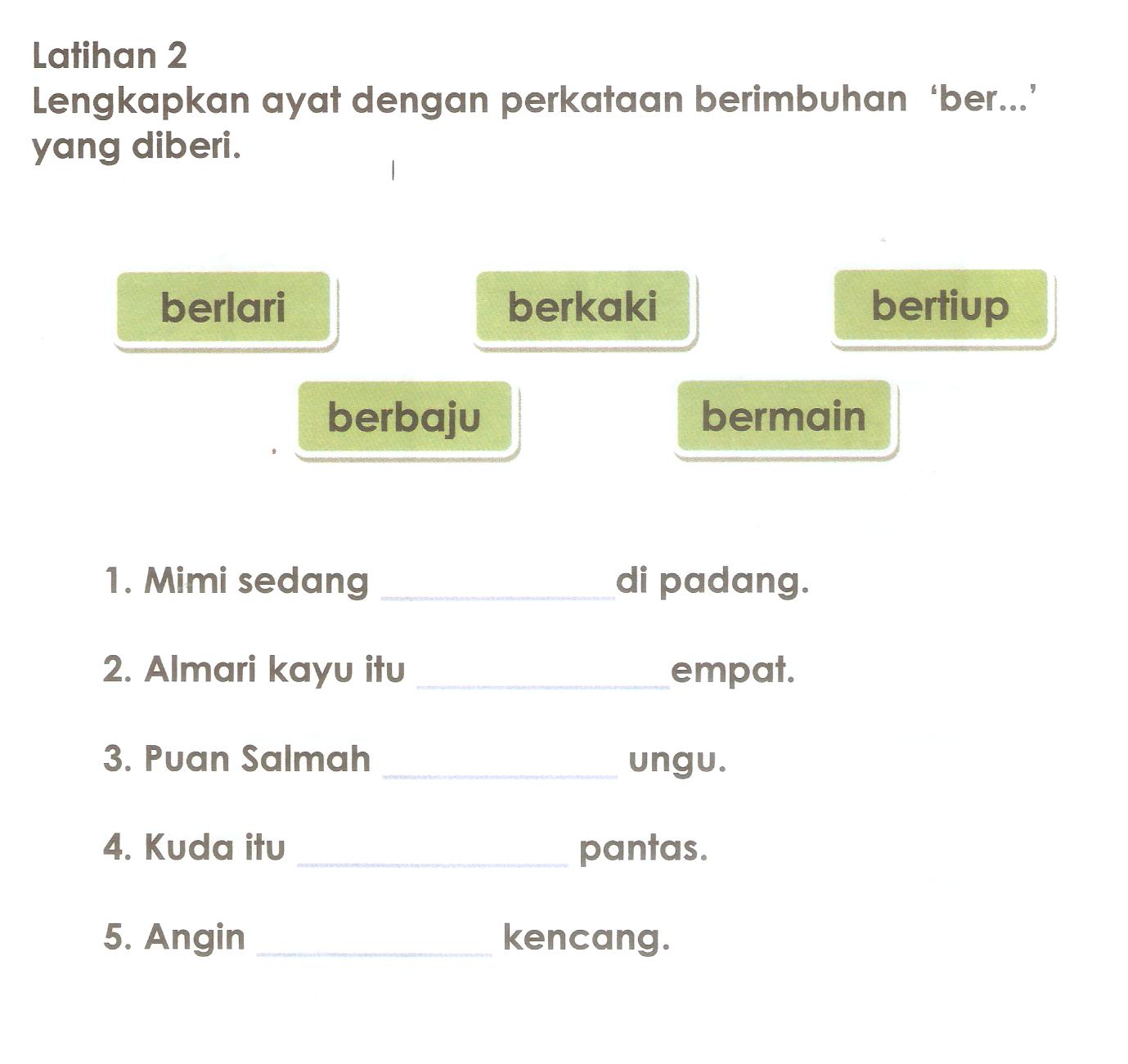 Bahasa Malaysia Tahun Satu: MEMBINA DAN MENULIS PERKATAAN 