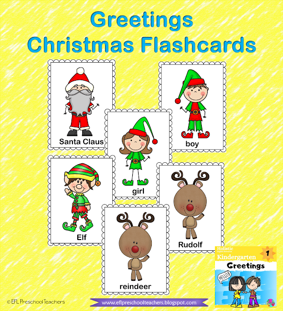 Christmas and the Greetings Unit flashcards