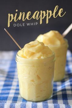 Zero fat! I need one of these everytime i go to disneyland! Simple and refreshing pineapple dole whip recipe. #vegan #drink #healthy