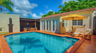 Miami Florida Beach Vacation Home For Rent with Pool, Coconut Grove