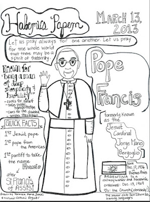 Paper Dali: Pope Francis Coloring Page [Free Printable]