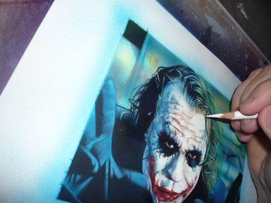 Heath Ledger, Joker Art by Jeff Lafferty