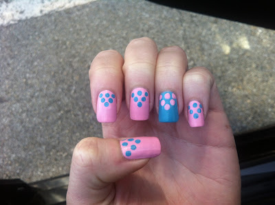 Dot Triangle Pink and Blue 3