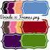 Frames em PNG ideal para montagens digitais: Brinde para seguidoras