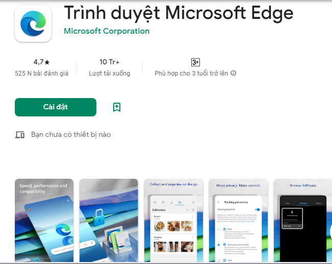 Trình duyệt Microsoft Edge