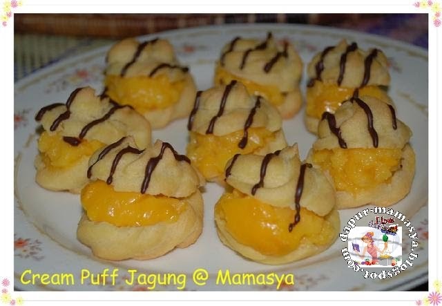 Dapur Mamasya: Cream Puff jagung dan dah ceria kembali