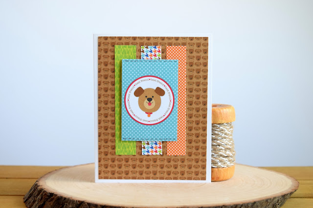 Dog Themed Card by Jess Gerstner featuring Doodlebug Puppy Love