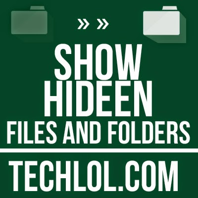 Show Hidden Files And Folders In windows8