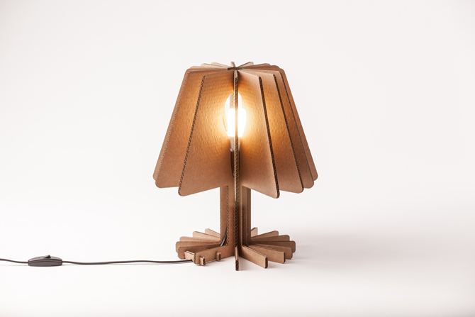 paper fix | cardboard lamp